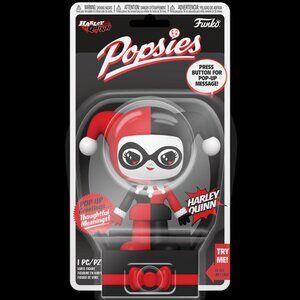 DC COMICS- FUNKO- Popsies "Harley Quinn" Series Figure- 1 Pop-Up Message